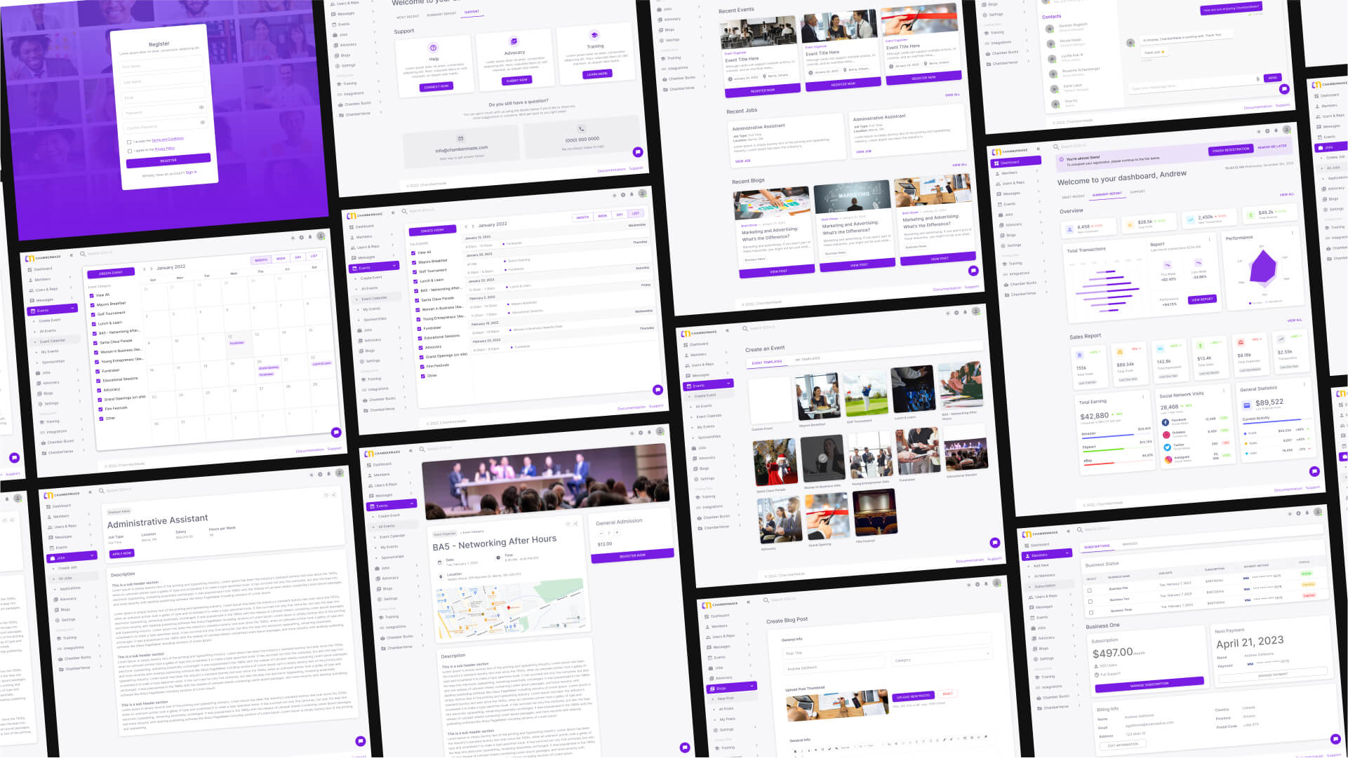 chambermade dashboard showcase