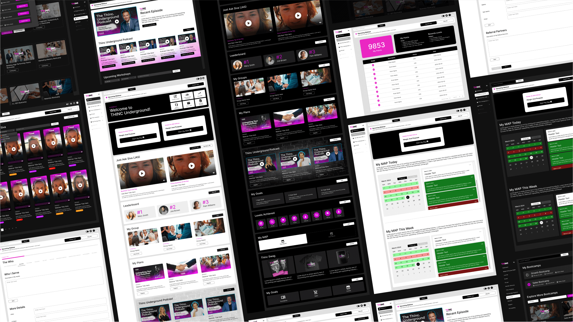 thinc underground dashboard showcase
